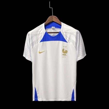 France Maillot Avant Match Entraînement Blanc 2022-23