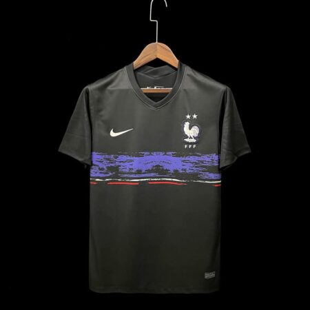 France Maillot Avant Match Noire 2022-23