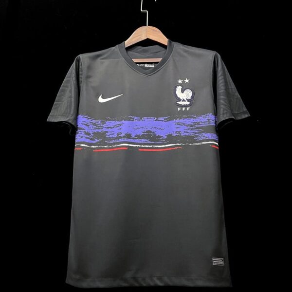 France Maillot Avant Match Noire 2022-23 – Image 8