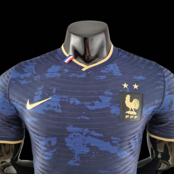 France Maillot Edition Spéciale Bleu Noir 2022-23 - VERSION PLAYER – Image 5