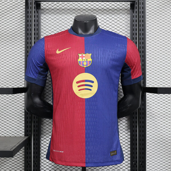 Barcelone Maillot Domicile Big Sponsor Version Player 2024-25