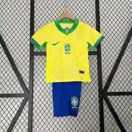 Brésil Maillot Enfant Domicile 2024