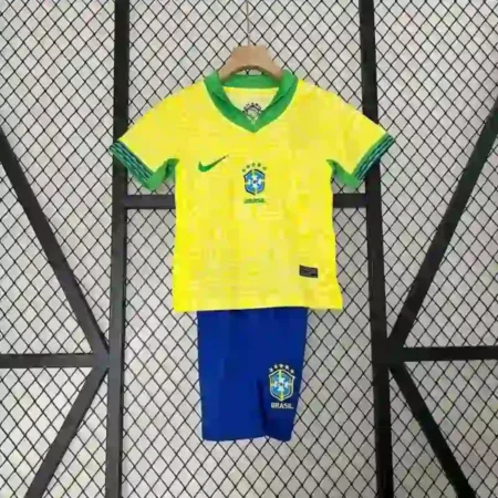 Brésil Maillot Enfant Domicile 2024