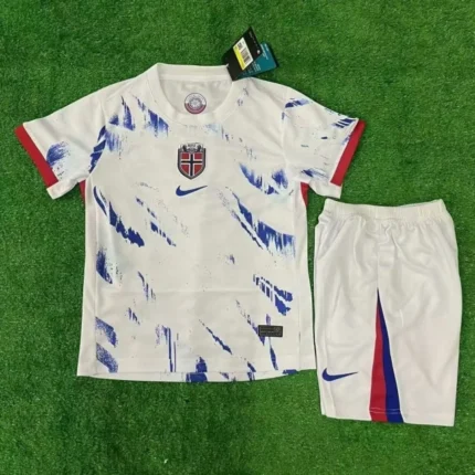 Norvege Maillot Enfant Extérieur 2024