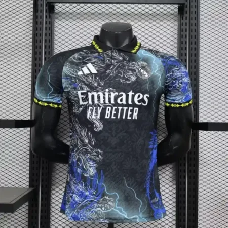 Real Madrid Maillot Bleu Dragon Spécial Edition Version Player 2024-25
